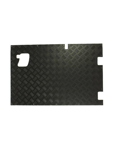 Chapa aluminio damero negro exterior...