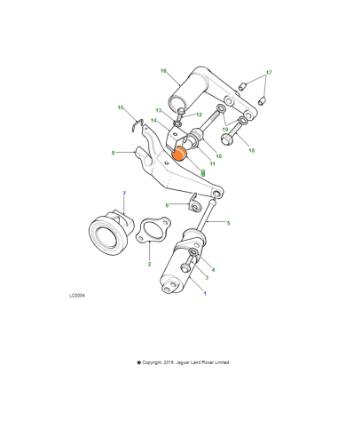 Aislador - Horquilla de Embrague Al...