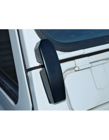 ALUMINIUM WINDSCREEN BRACKET PAIR BLACK
