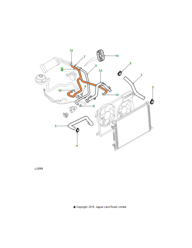 Manguito Calefacción Entrada - PCH115070